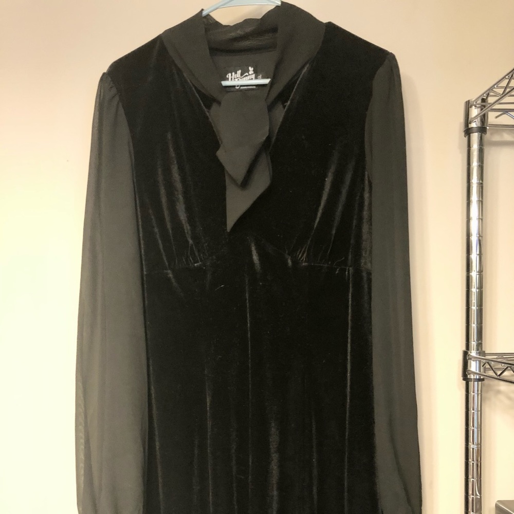 Hell Bunny Black Velvet Dress